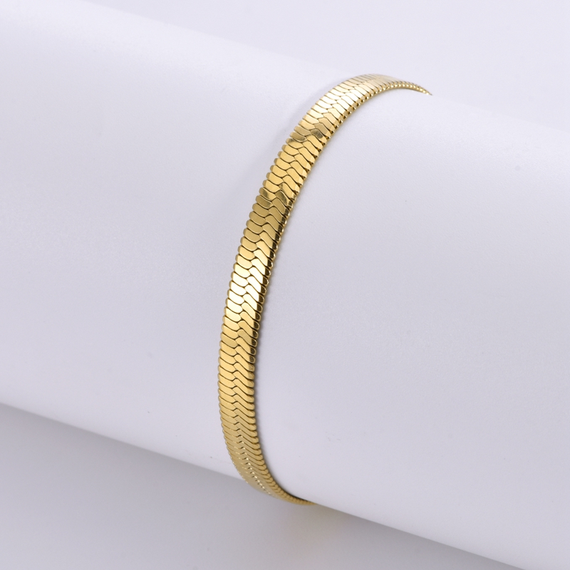 VLS Stainless Steel Snake Chain Bracelets for Women Men - Image 6