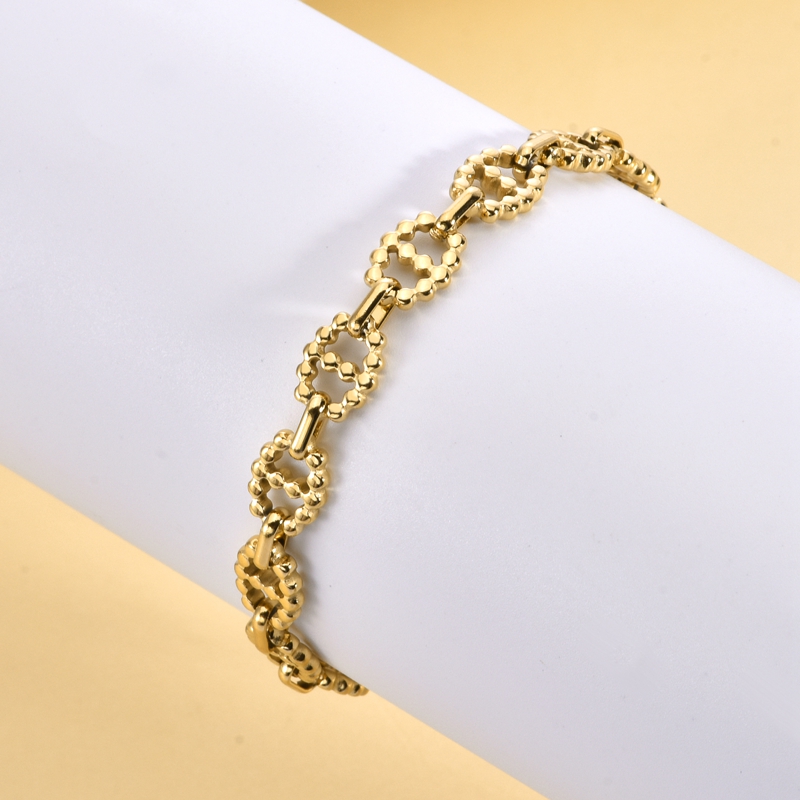 VLS Fashion Stainless Steel Jewelry Set Bracelet Necklace - Image 3