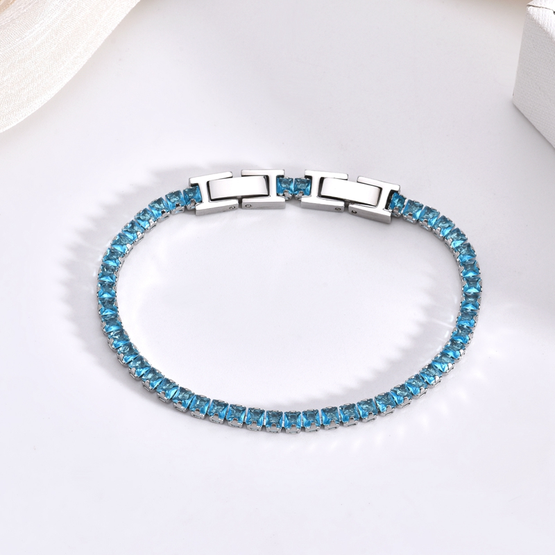 VLS Stainless Steel Tiny Zircon Bracelets for Lady - Image 3