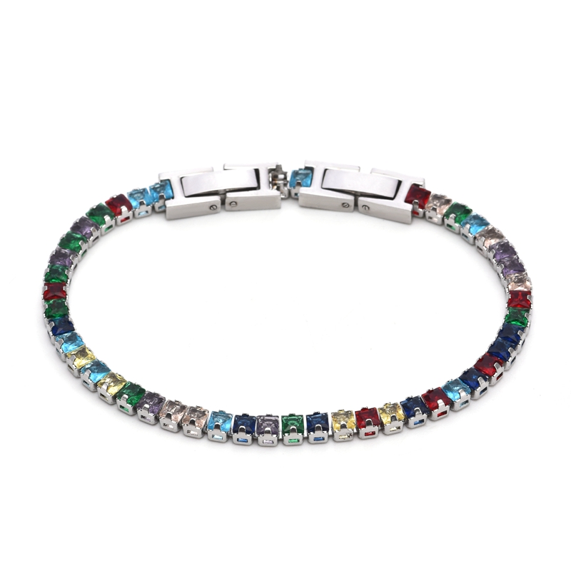 VLS Stainless Steel Tiny Zircon Bracelets for Lady - Image 7
