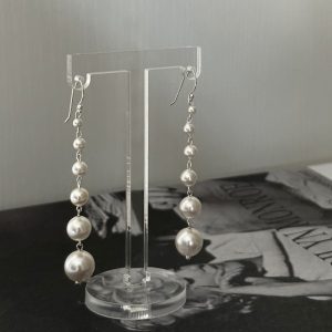 sterling silver pearl earring