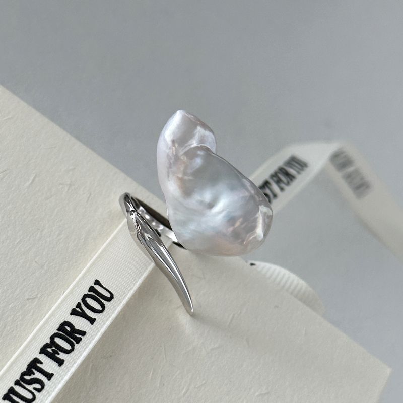 925 silver pearl rings