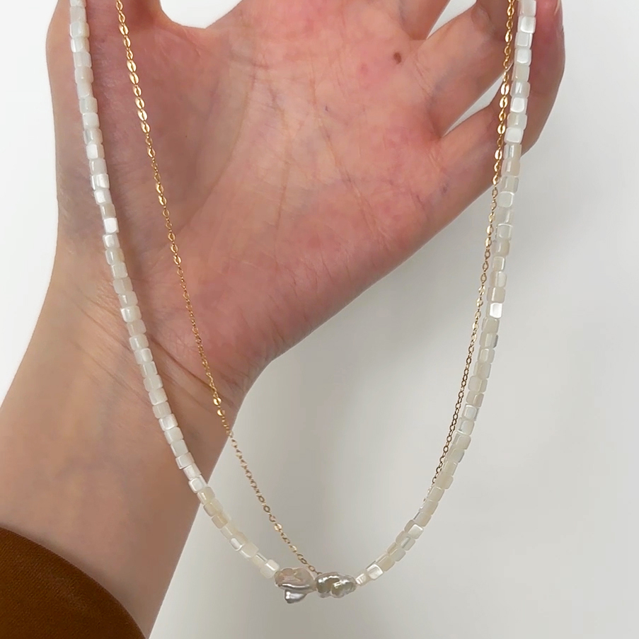 shell pearl necklace