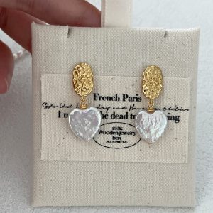 pearl 18K dangle earring