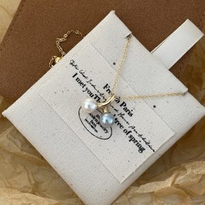14k gold pearl necklace gift