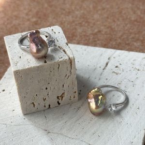 baroque pearl ring
